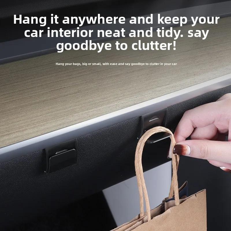 Car Sticker For TeslaModel 3 Y Juniper Highland 2025 Box Hooks Car Modification Hidden Tools Storing Interior Car Modification C