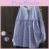 Cotton Long Sleeve Shirt With Lantern Sleeves And Button Details For Elegant Office Wear