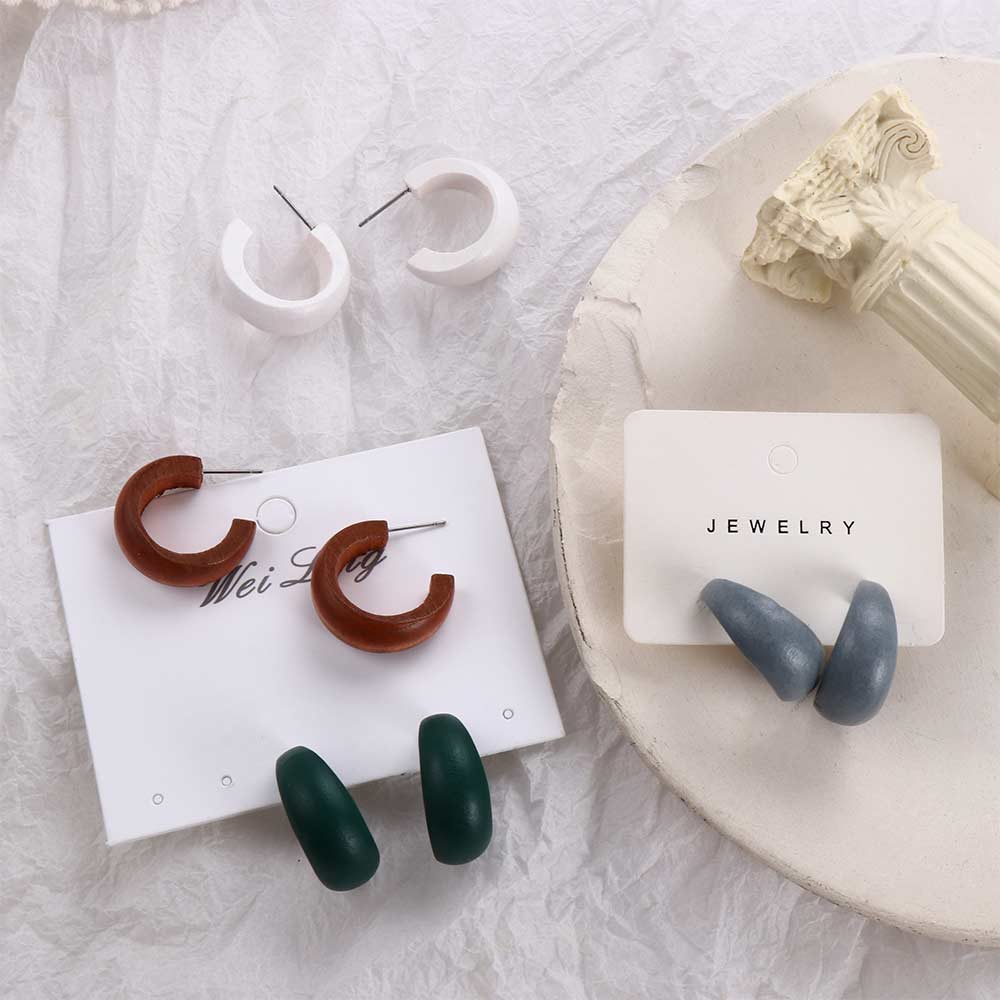Circle Geometric C Shape Statement Party Jewelry Dangle Earrings Hoop Earrings Fashion  Accessories