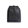 Sullivan 30 Adjustable Shoulder Strap Coated Canvas Pebble Leather Backpack Men Backpack Black C9864-QBO3I