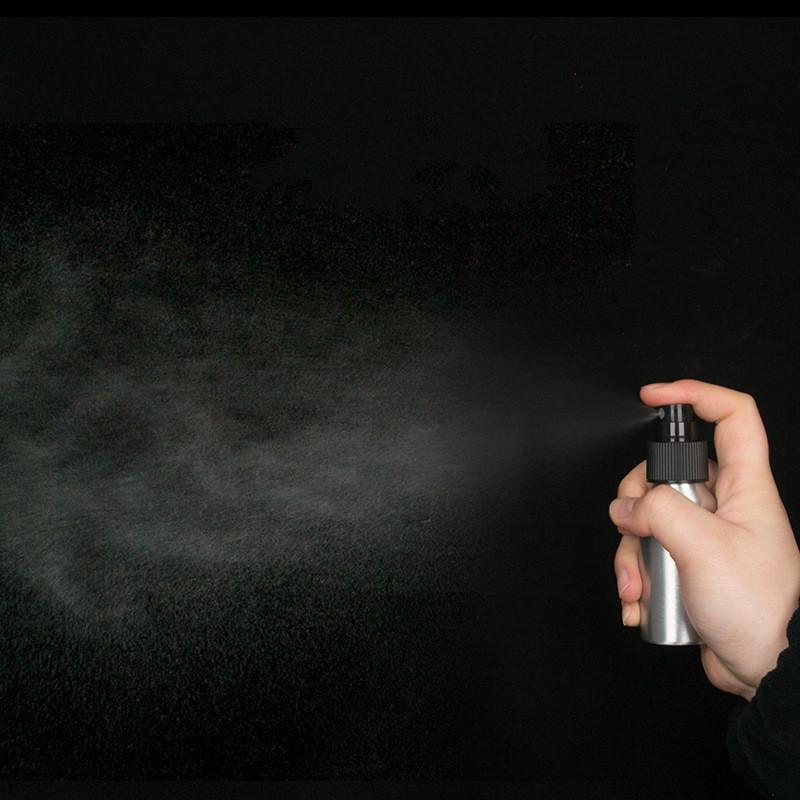 Hot 1pc 30ml 50ml 100ml Aluminium Spray Atomiser Bottle Refillable Empty Bottles Black Pump Atomizer Cosmetic Packaging Tool