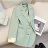 Autumn Winter Office Lady Blazer Jacket Women Fashion Long Sleeve Coat Woman Blazers Outerwears Casual