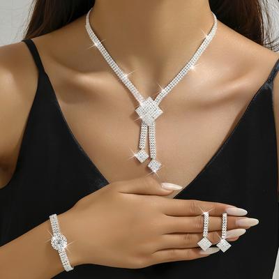 Fashion Horse Eye Pendant Jewelry Set Bridal Jewelry Long Set