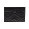 Gucci GG Marmont Gold Logo gestepptes Leder Kartenetui Damen Kartenetui Schwarz 443127-DTD1T-1000