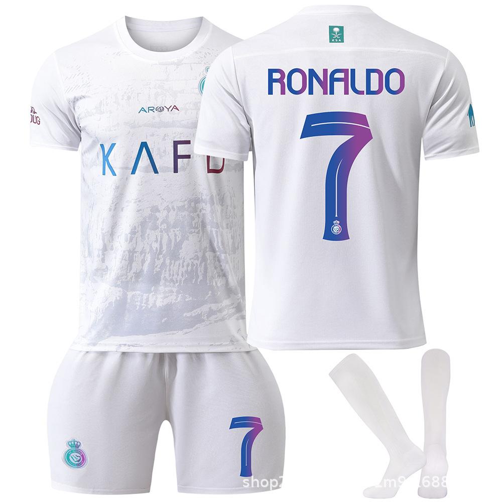 2425 Riyadh Crescent No. 10 Neymar Riyadh Victory No. 7 Ronaldo Children's Adult Cross-border Football Suit