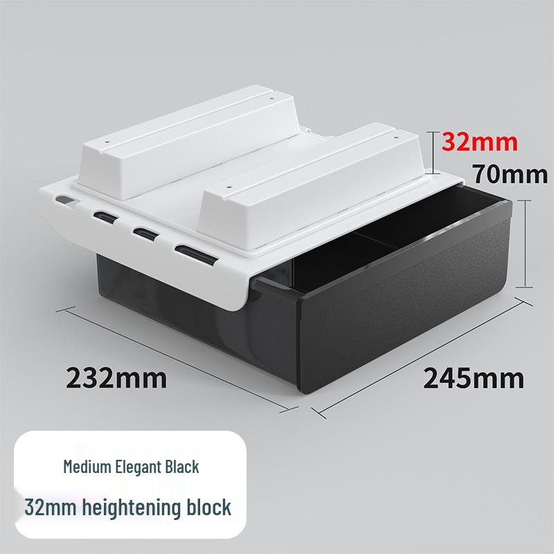Invisible Under-Desk Storage Drawer for Office Workstation
