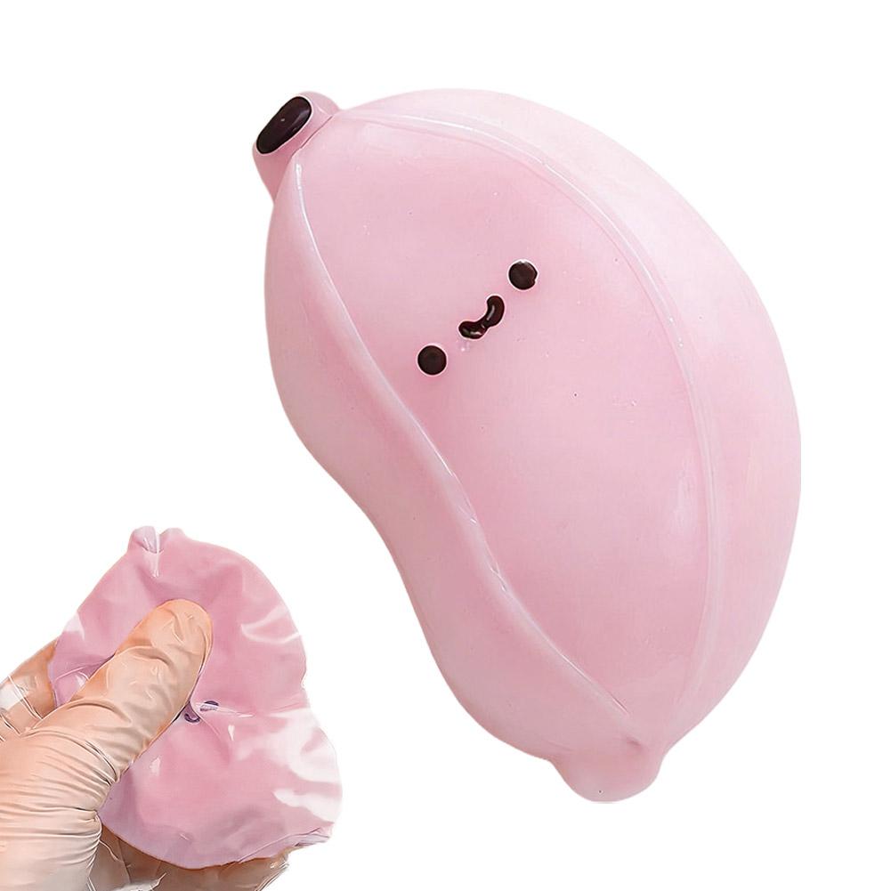 

Squeezable Slow Rebound Fruit Simulation Toy Reatic Stitching Design Str Relief Toy Creative DIY Assembly Non Toxic Odorless
