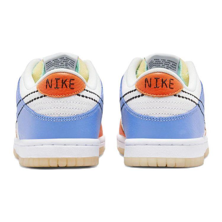 Dunk Low GS Nike 101 Kids Sneakers Multi-Color White Safety-Orange DX3363-100