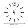 Wall Sticker Clock DIY Wall Clock For Home Office Adhesive Diameter 60cm Mini DIY Sticker Wall Clock Kit for Home Office Decor