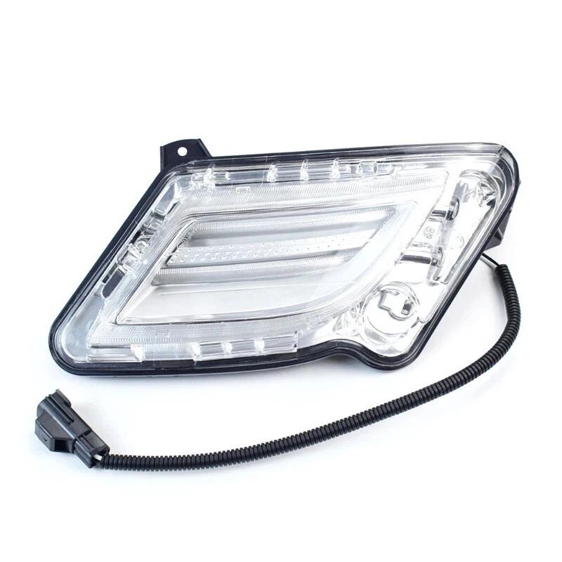 For Volvo S60 2011-2013 Front LED Day Running Marker Indicator Light Turn Signal Lamp 31278557 31278558