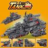 MOC World Tank Building Blocks, Military Tracked Tank KV44 KV99 Model with Rotating Turret, Heavy Tank DIY Toy, Holiday Gift