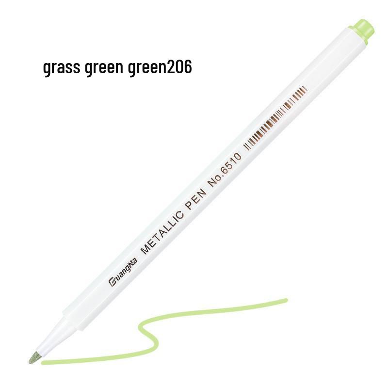 Guangna 6510 Metallic Signature Pen - Hard Tip Watercolor & Outline Pen for Drawing & Design