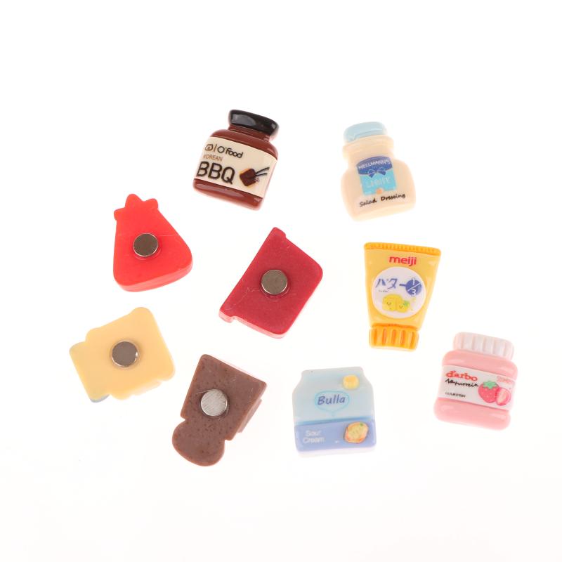9Pcs Kawaii Cartoon Food Fridge Magnets Personalized Cute Decorative Refrigerator Magnets For Locker Cabinet