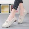 New Spring and Summer Hollow Flat Mother Shoes Women Casual Shoes Simple White  Wear-resistant Women  Sneakers