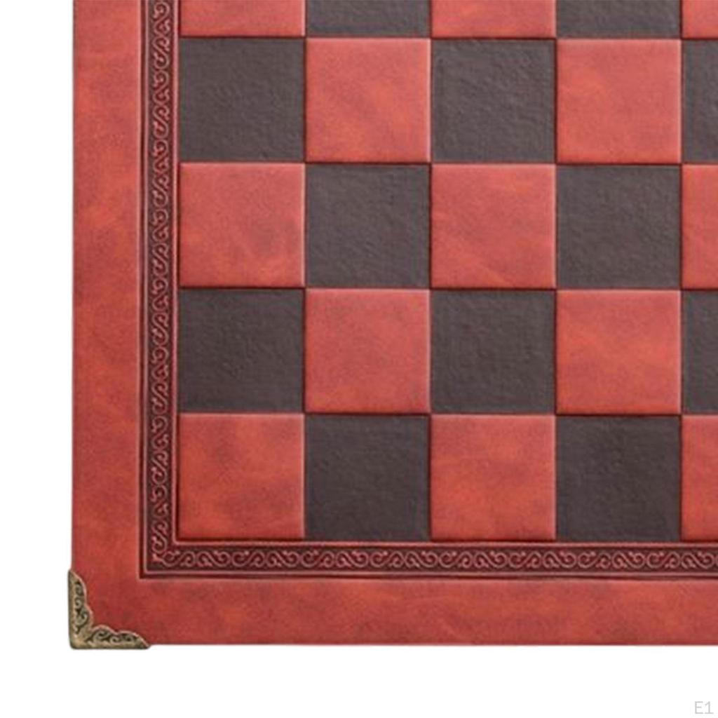 Checkerboard Mat Placemat Washable PU for Tabletop Chess Club