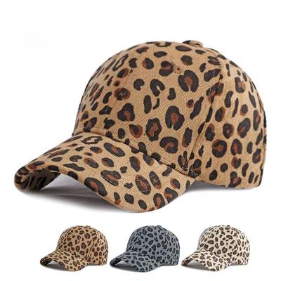 Wholesale NewFashion Spring Summer Unisex Leopard Print Baseball Caps Spring Autumn Outdoor Adjustable Casual Hats Sunscreen Hat