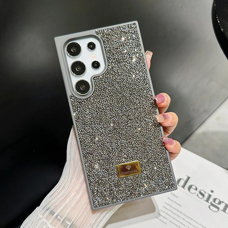 Luxe Bling Strass Diamant Hoesje Voor Samsung S26 S25 S24 S23 Ultra Plus Sparkle Glitter Schokbestendige Cover Voor Vrouwen Meisjes