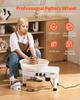 Pottery Wheel, 14 in Ceramic Wheel Forming Machine, 60-300 RPM Adjustable Speed with Foot Pedal Control, Detachable Basin, Adjustable Lift Leg,