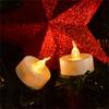 12 Count Clip  Flameless LED Tealight Realistic Flame  Decoration For Vases Tables  Reusable Battery Candle