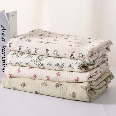 Doppellagiger Baumwollkrepp mit Aufdruck für Nähen von Pyjamas Hauskleidung Kinderröcken Handgefertigte DIY-Stoffe für Kleidung