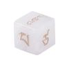Natural Crystal 6 Sided Round Corner Dices Mult Sided Role Playing Dices for Table Game, Classroom Teaching Easy To Use