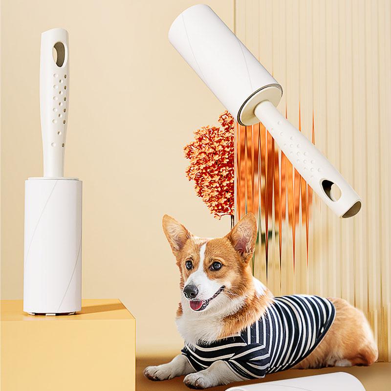 1PC Cleaning Tool Pet Hair Remover Adhesive Tear Type Roller Dust for 60sheets/roll Household Roll Paper Sticky Roller Brush
