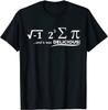 I Ate Some Pie And It Was Delicious Funny Math T-Shirt Top T-shirts for Men Normal Tops Shirt