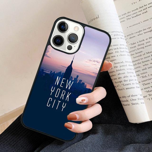 NEW YORK AMERICAN CITY Phone Case Back Cover for iPhone 17 Air 16 15 14 13 11 12 Pro Max Plus Fundas Coque