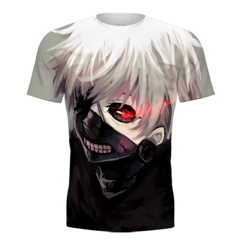 3D Printed Short Sleeved T-shirt Ghoul Men's Women's Summer Casual T-shirt Short Sleeved Shirt