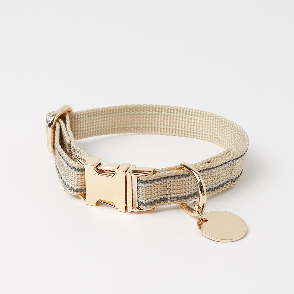 Reflective Dog Collar Popular Brand for Toy and Small Perfect for Walking monchéri [Mixed Color] (Cream/FREE) Cute, Stylish, Poodles, Chihuahuas,