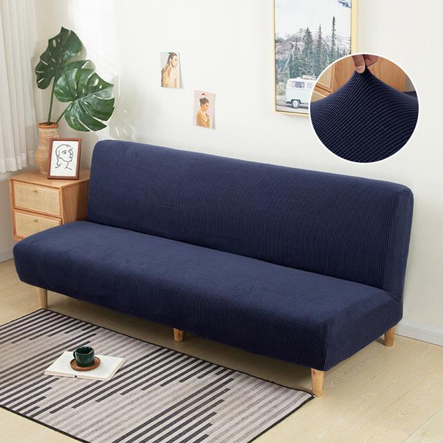 Jacquard-Stoff-Sofa-Bettbezug, klappbarer Sofa-Sitzbezug, Stretch-Bezug, Couch-Schutz, elastischer Futon-Bankbezug für Zuhause