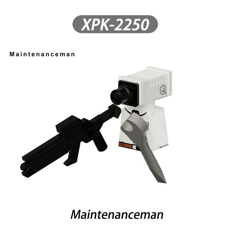 MOC Skibidi Toilet Man Vs Monitor Building Blocks The Audio and Camera Man Toys For Children Christmas Birthday Gift