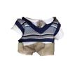 20Cm Cotton Doll Clothes Plush Doll Diy Clothing Cat Ear Uniform Hoodie Cool Jacket No Attribute Dolls Accessories