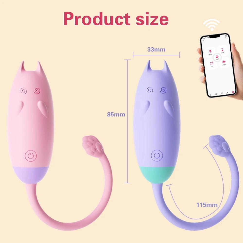 Wireless Bluetooth G Spot Vibrator for Women Dildo APP Remote Control Wear Vibrating Egg Clit Female Panties Sex Toys for Adults