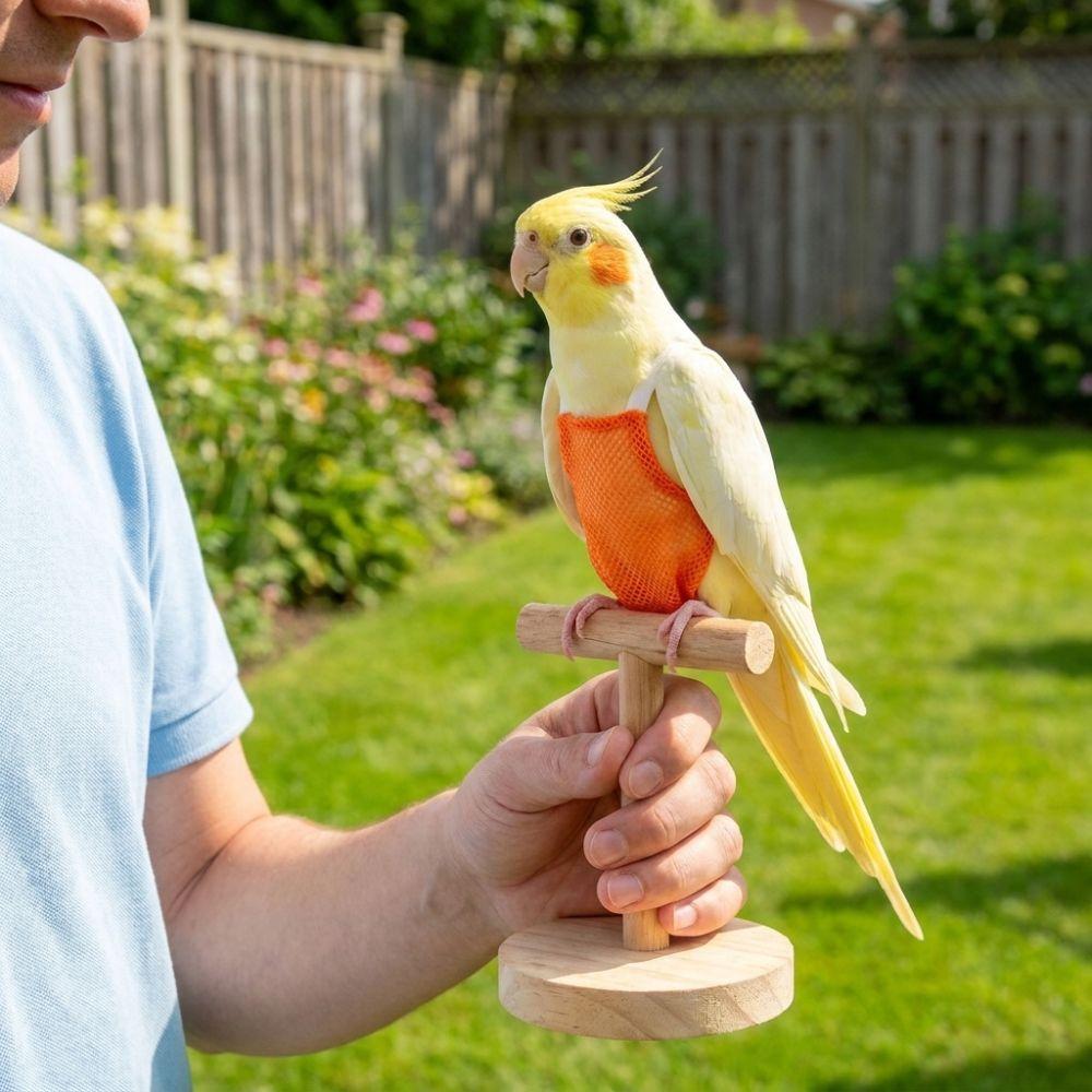 Honeycomb Mesh Bird Flight Suit Breathable Pet Bird Nappy Parrot Flying Clothing Parrot Care