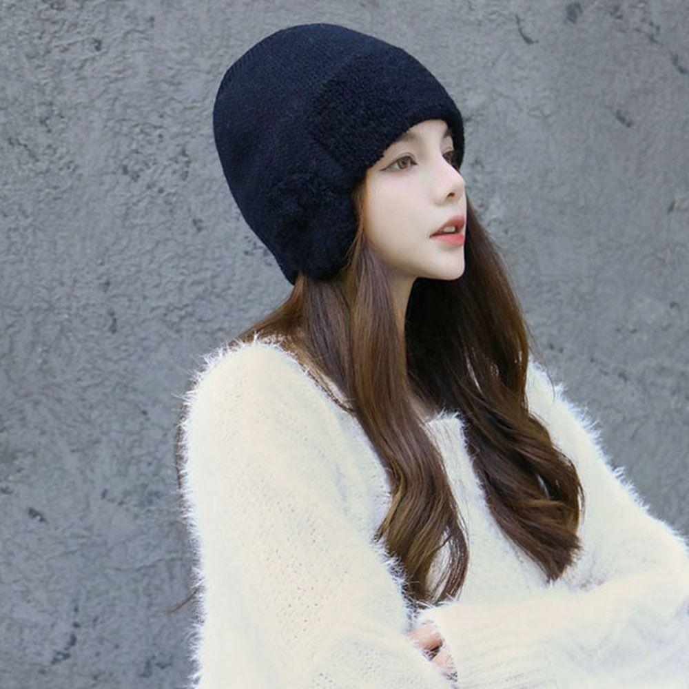 Cycling Ski Warm With Earmuff Knitted Cap Earmuffs Hat Ear Cover Cap Ear Protector Hat
