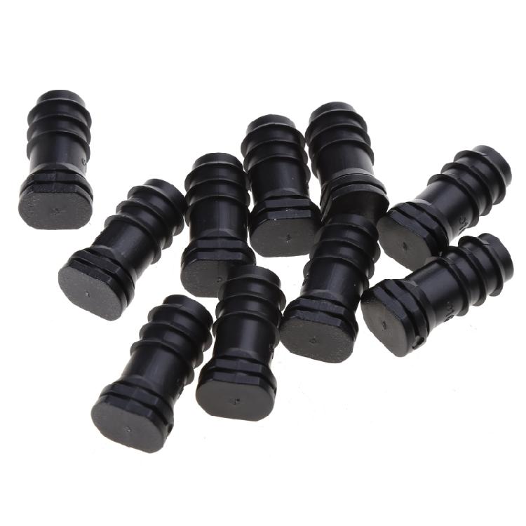 Pack of 10 16mm Pipe Barbed Caps Garden Hose Connectors Screw Connectors Plugs