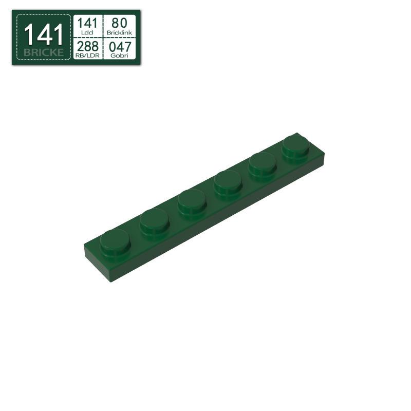 BRICKE 1x6 Thin Plate for Lego 3666 Compatibility – Loose MOC Building Blocks