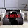 Classic Movie Scarface Blanket Flange Warm Blanket Soft and Comfortable Blanket Home Travel Blanket Bed Linings Birthday Gift