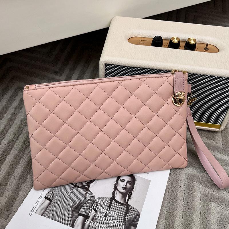 Women's 2023 Summer Diamond Pattern Clutch & Cosmetic Phone Bag