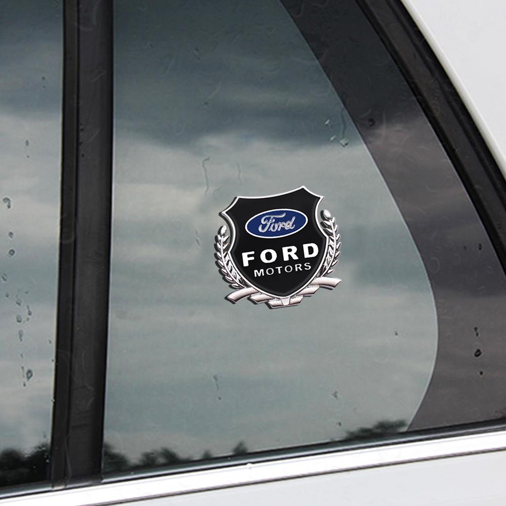 3D Car metal badge sticker Markings Decorative Body car accessories For Ford Fiesta Mondeo Explorer Focus Mondeo Escape Kuga MK2