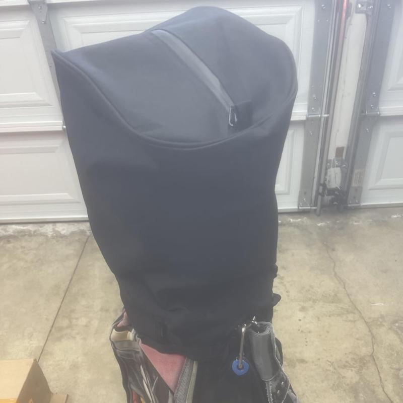 Leichter Golfschlägerschutz mit verstellbaren Schnallen, kompaktes Falt-Design, Reisespeicher, Golfschlägertasche Regenschutz