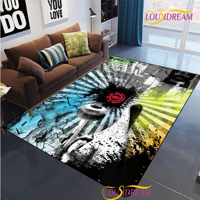 

Skateboard Carpet for Living Room Bedroom Rug Kitchen Kids Door Unslip Floor Mats Birthday gift photography props Alfombra Rug 40x60cm