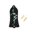 Bell Shape Trusses Rod Cover Plate with Screws 2 Holes Decorative Protection Case Electric Guitar Replacement Part