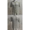 2026 Striped Color Block Knit Cardigan Short Sleeve Lapel Top Men Plus Size