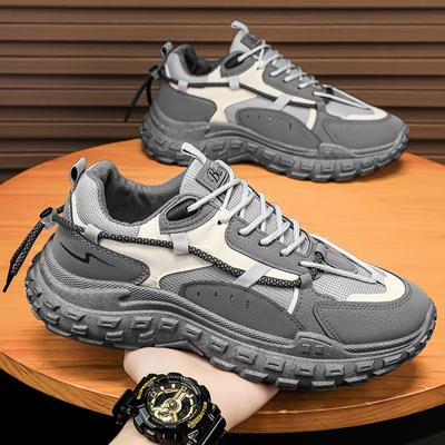 Scarpe da Papà Uomo Primavera Nuova Primavera e Autunno Traspiranti Casual Rialzate da Corsa Studente Suole in Gomma Scarpe Sportive alla Moda