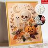 Halloween Pearl Painting Kit Pumpkin Floral Handmade DIY Home Decoration Painting