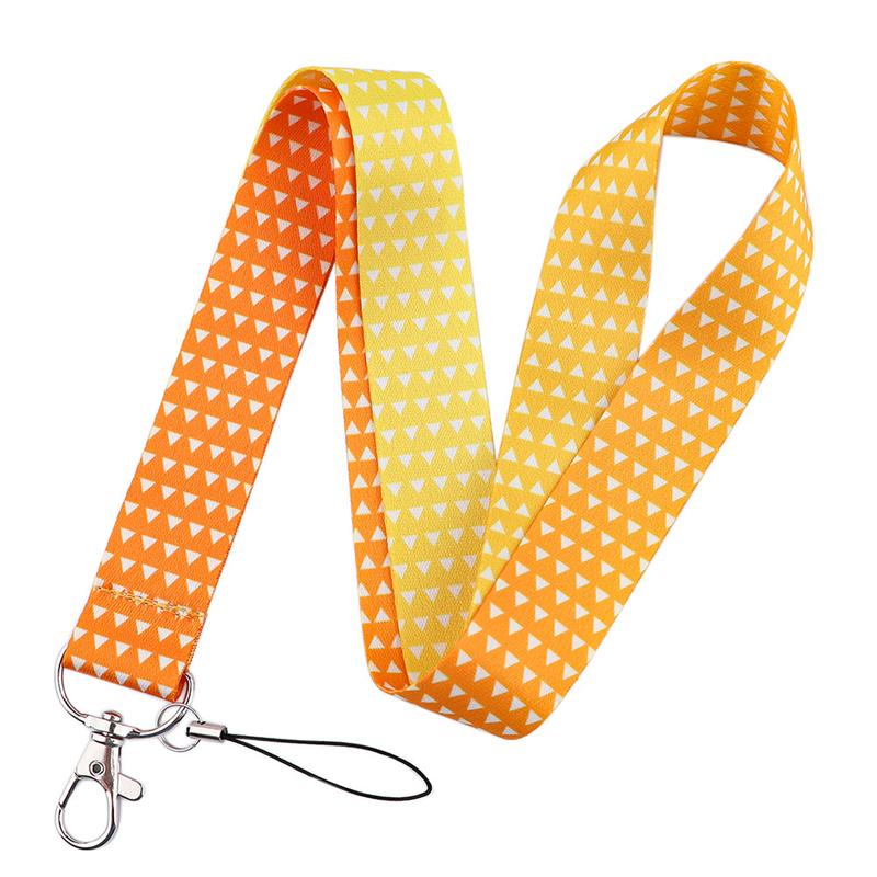 Demon Slayer Nyckelband Bilnyckelring ID-kort Pass Gym Mobiltelefonbricka Barnnyckelringhållare Smyckedekorationer