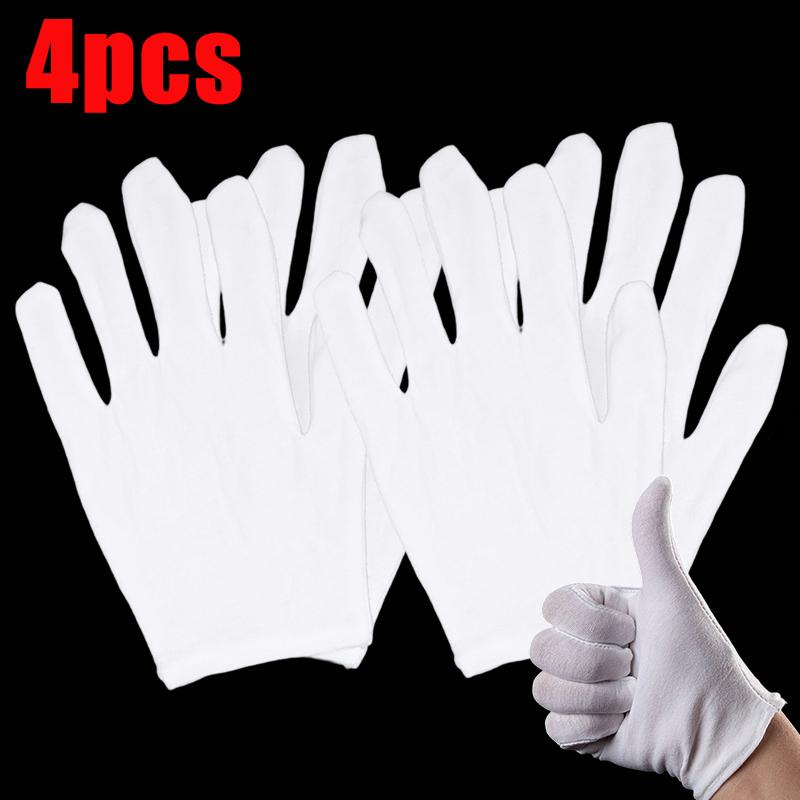 Protection Gloves White Thin Quality Sweat Absorption Driving Working Household Cleaning Tool for Women Men High Stretch Durable