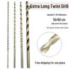 Extra Long 5060 Cm Twist Drill Bit, 500mm High-Speed Steel, Straight Shank for Deep Hole Drilling In Stainless Steel, Wood, 468 Industrial Series.